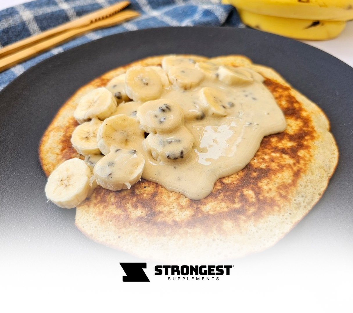 Imagem do post Receita Fit: como fazer panqueca proteica com Strong Whey Protein
