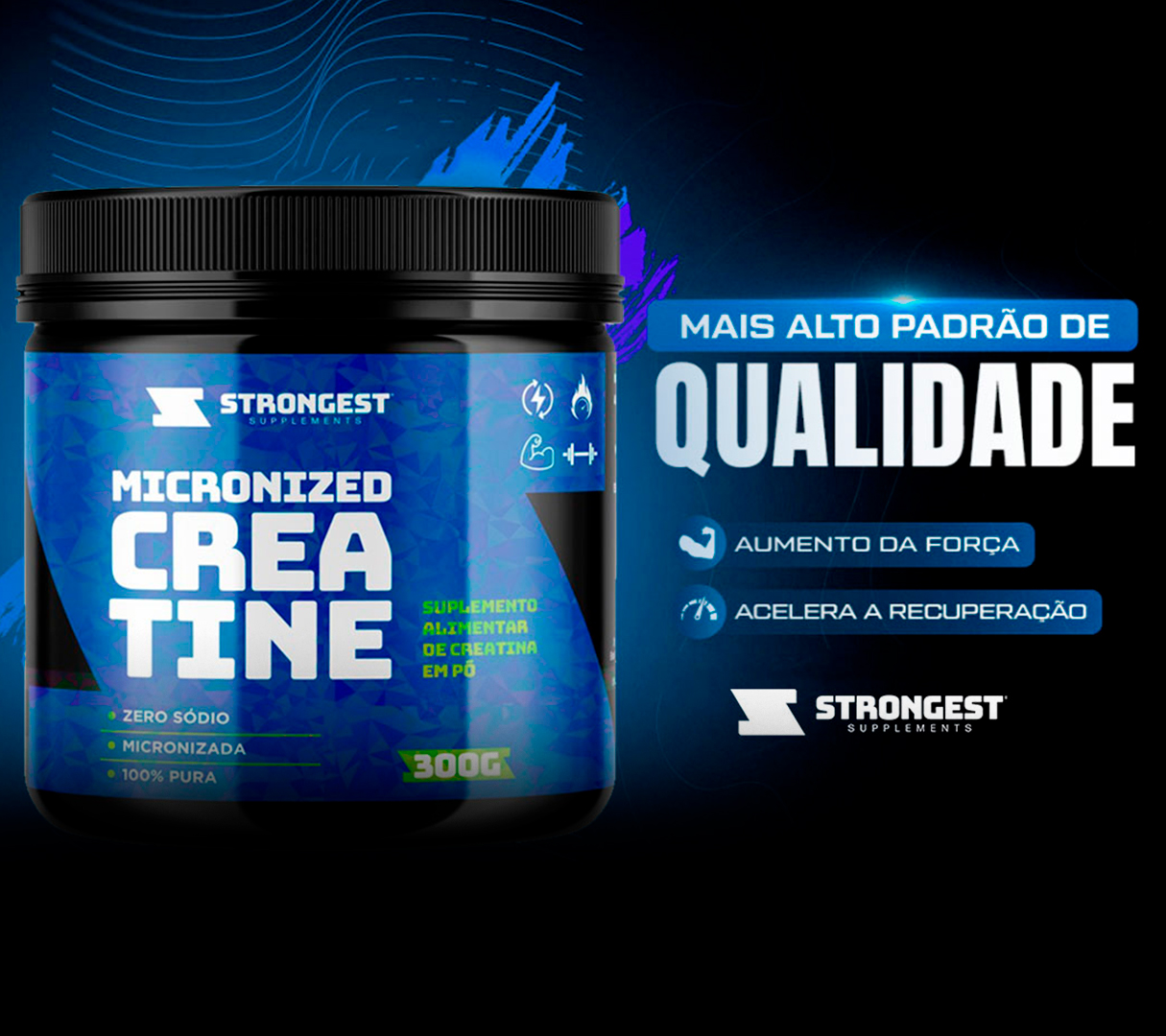 Imagem do post Creatina da Strongest Supplements: potencializando seus resultados